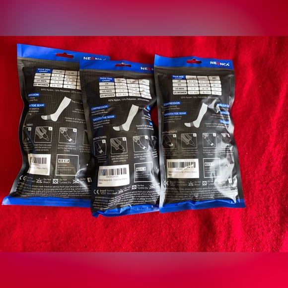 Unisex | 3- NEENCA Cushioned Compression Socks Medical : - Picture 2 of 3